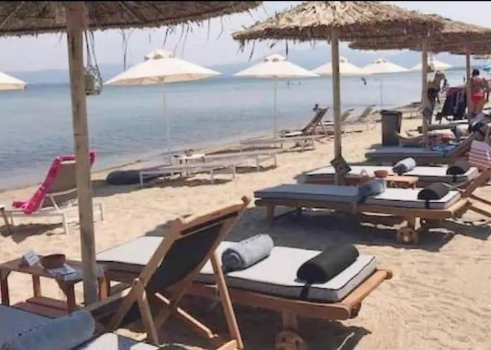 Summer Beach House Stylish Modern Luxurious At Riviera Aghia Triada Near City Of Thessaloniki